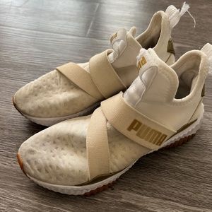 White Puma Slip-On Sneakers (7)